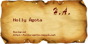 Holly Ágota névjegykártya